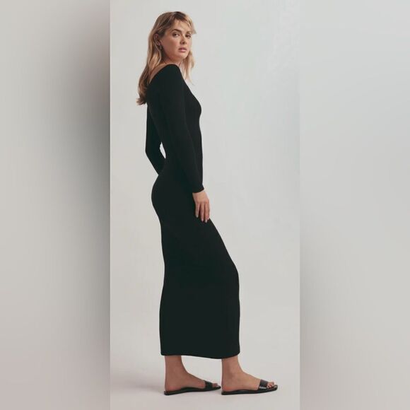 Favorite Daughter The Sara Off the Shoulder Long Sleeve Maxi Dress XL $218 - Picture 4 of 8
